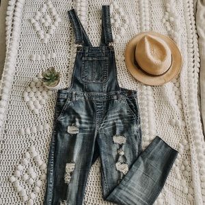 Denim overalls